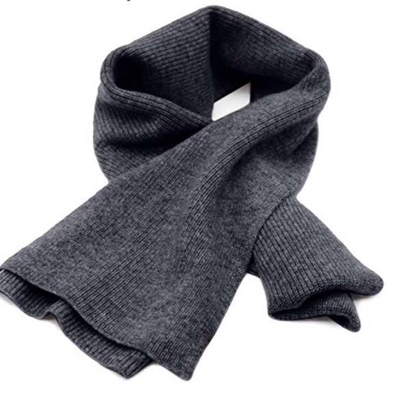 charcoal grey cashmere scarf